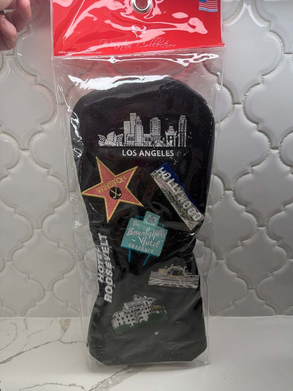 Winston Collection Los Angeles Mural Leather Golf Headcover USA Handmade NWT